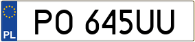 Trailer License Plate